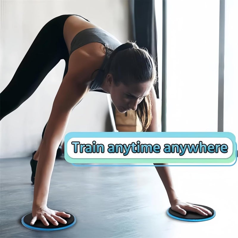 MBKHFLL Core Sliding Discs - Dual Sided Workout Sliders for Carpet & Hardwood Floor - Home Ab Pads Exercise Equipment Fitness Sliders for Women and Men - Image 4